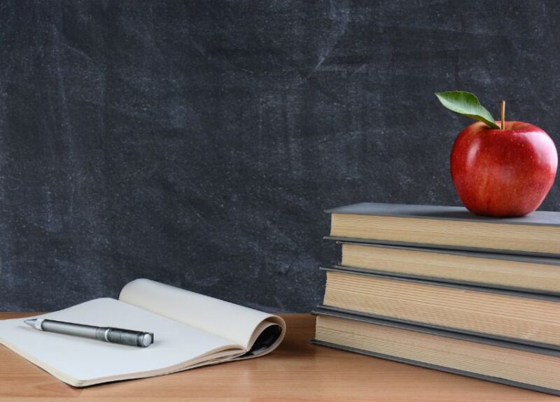 books and apple