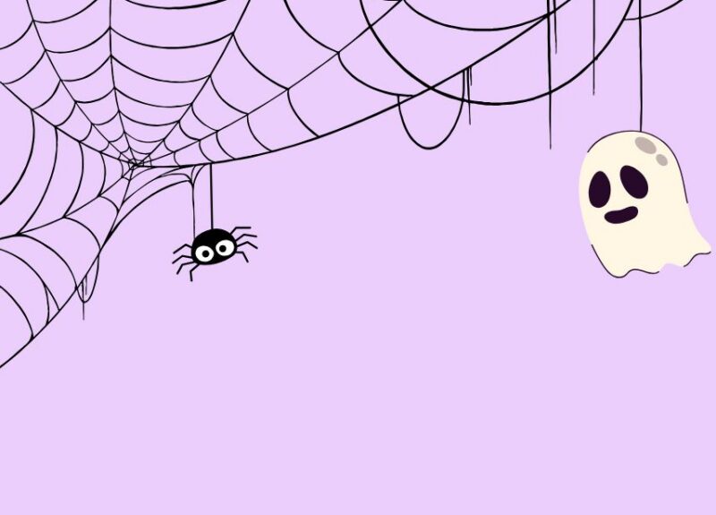 spider web and ghost