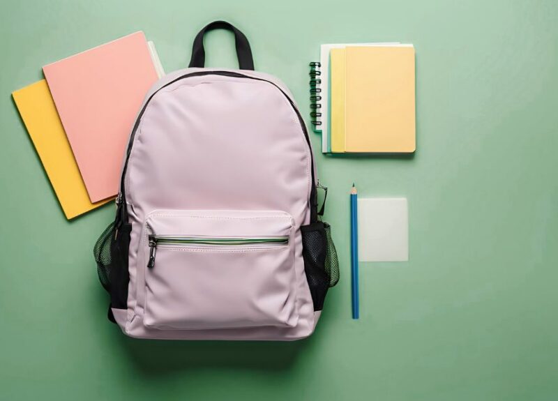 backpack and supplies